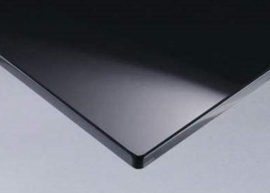 Black Tinted Mirror Glass 4mm Thickness , High Reflection Decorative Tinted