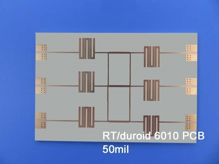 25mil RT Duroid 6010.2LM PCB 2-layer Rigid Circuit Board With Immersion Gold