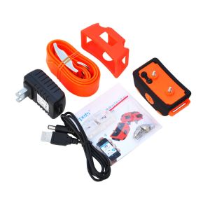 Bluetooth 4.0 Remote Pet Training Collar Orange With i-Phone Controller
