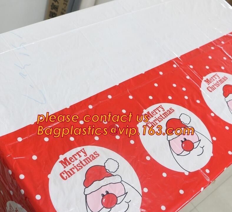WHOLESALE DISPOSABLE PE PRINTED POLKA DOTS PARTY TABLE CLOTH, TABLE COVER,1PCS/BAG,600BAGS/CTN,SEASONAL PACKAGING TPU EV