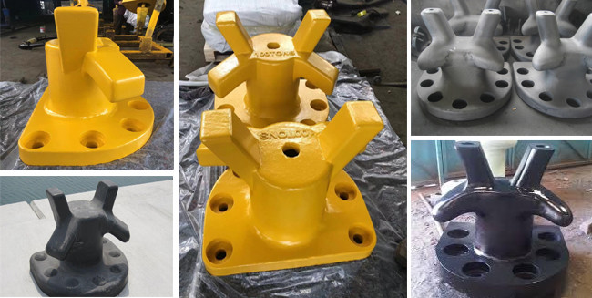 PIANC Standard Mooring Bollards Cast Steel 30 Tons For Dock Boat