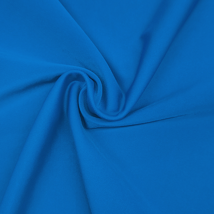 Custom Design Solid Knitted Fabric Micro Polyester Spandex Material Swimwear Fabric for Sale