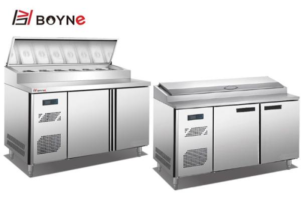 Commercial Kitchen Salad Prep Counter Stainless Steel Refrigerator for keep food