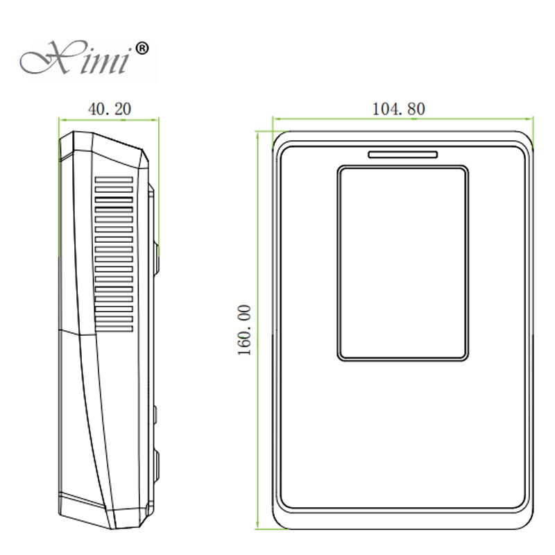 ZK SC700 RFID Card Access Control Terminal 30000 Card Capacity Smart Proximity Card Access Control Reader