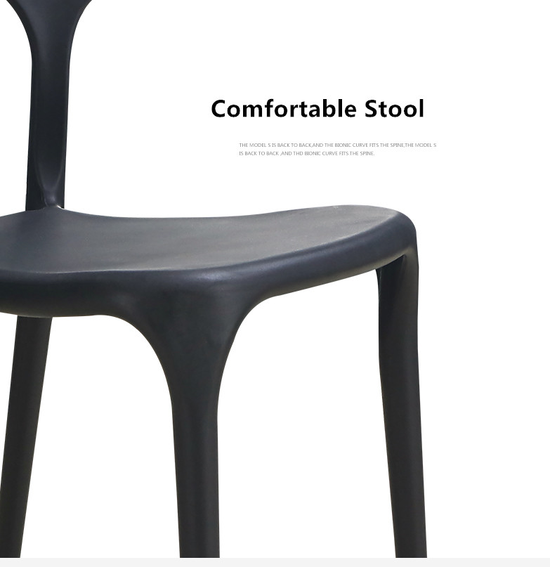 Stackable restaurant mode outdoor plastic chairs