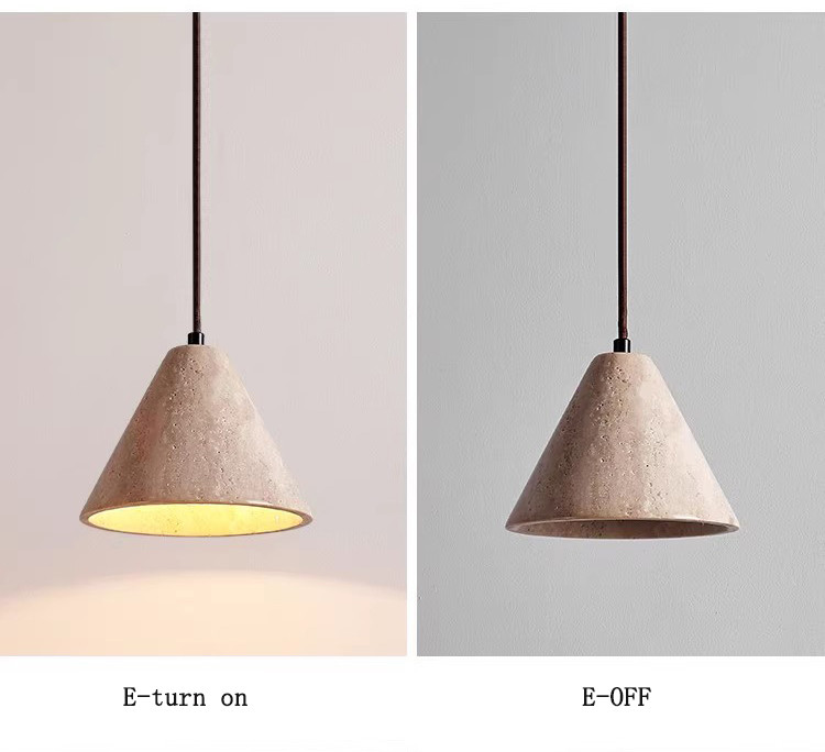 Wabi Sabi Pendant Light Janpanese Stone ceramic pendant light(WH-AP-574)