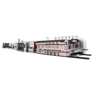 Automatic Inline Flexo Printer Slotter Die Cutter Folder Gluer Machine