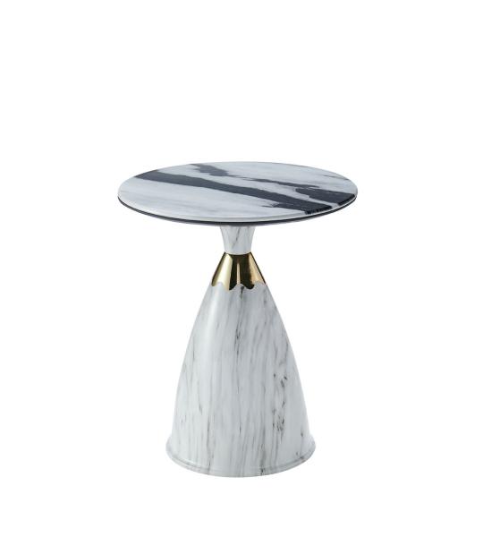 Modern glass center table stainless steel extendable tempered revolving golden