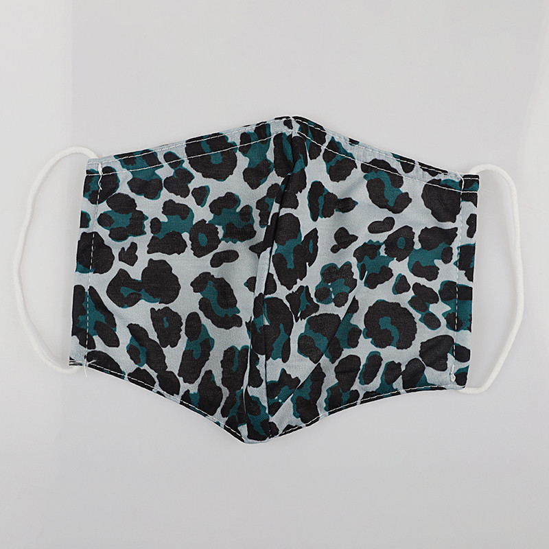 OEM ODM Supported Waterproof Leopard Printed Cotton Dust Mask