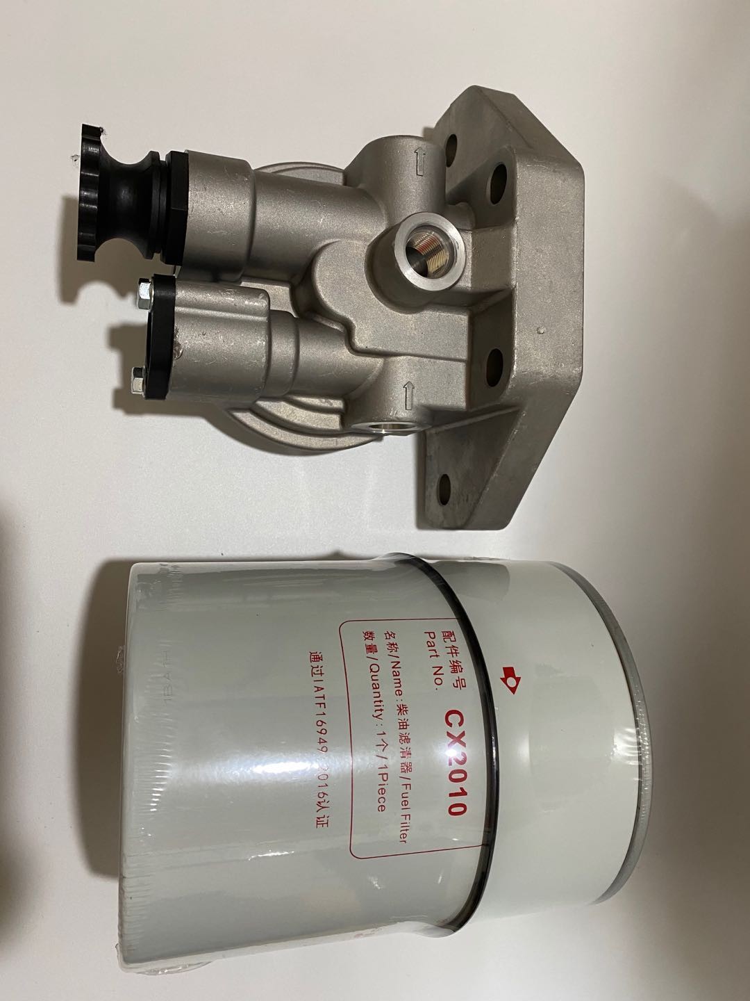Komatsu Diesel Engine 600-319-5610 Fuel Water Filter Head With Pump