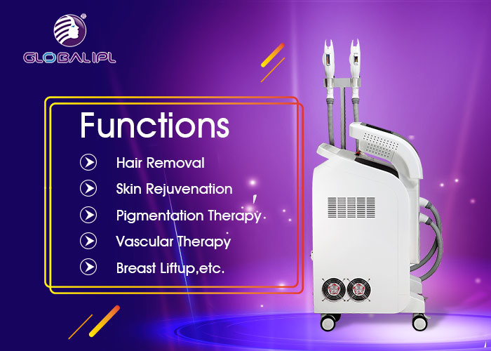 Multifunction Beauty Equipment Fast Hair Removal OPT Ipl Shr / Shr Ipl 640nm Standard Wavelength