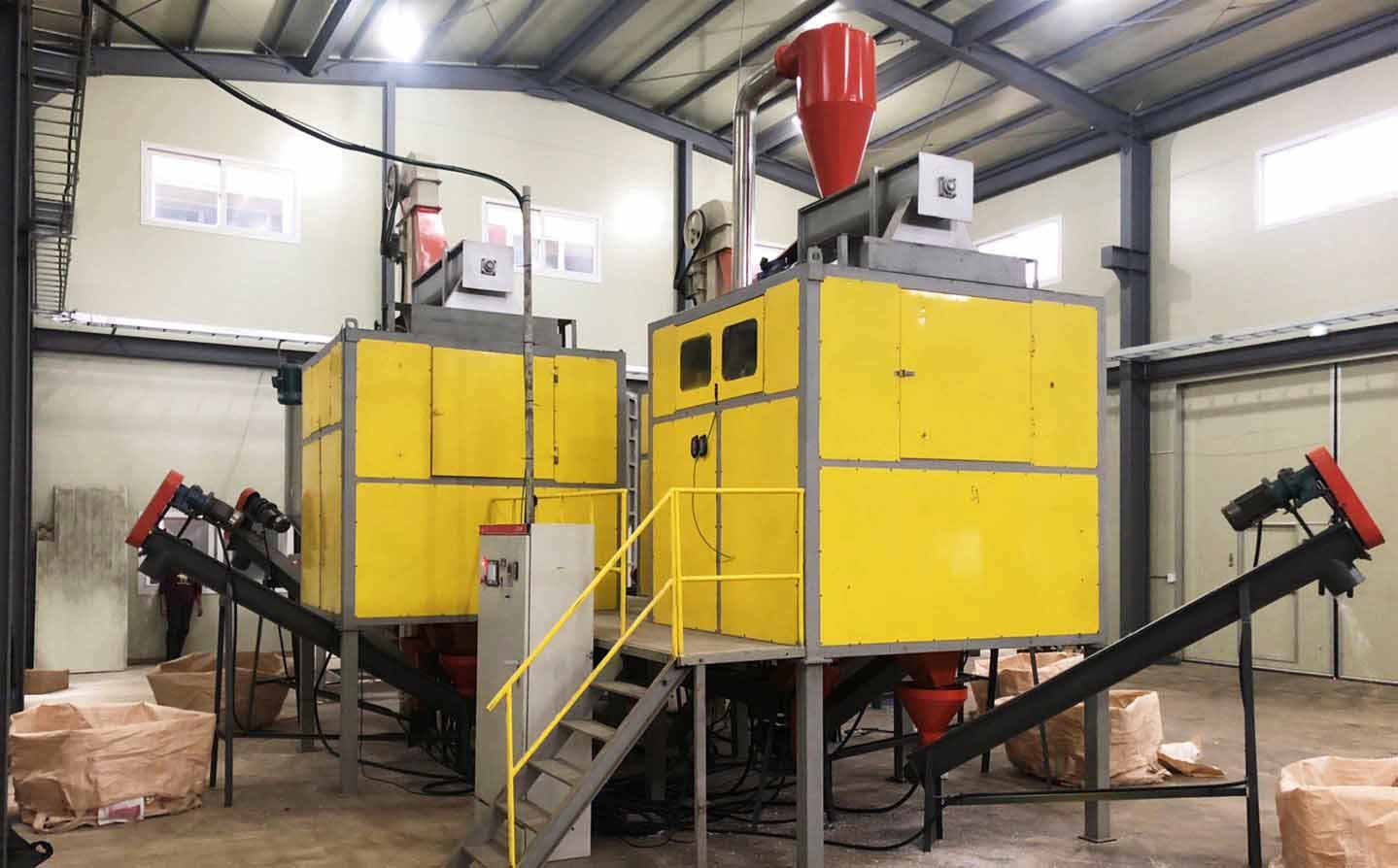 Plastic ABS PVC PP Polythene Recycling Plant Electrostatic Separator