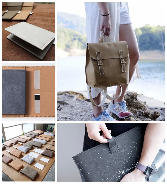 0.55mm Lightweight Blue Kraft Paper Fabric For Pouch Bag Biodegradable