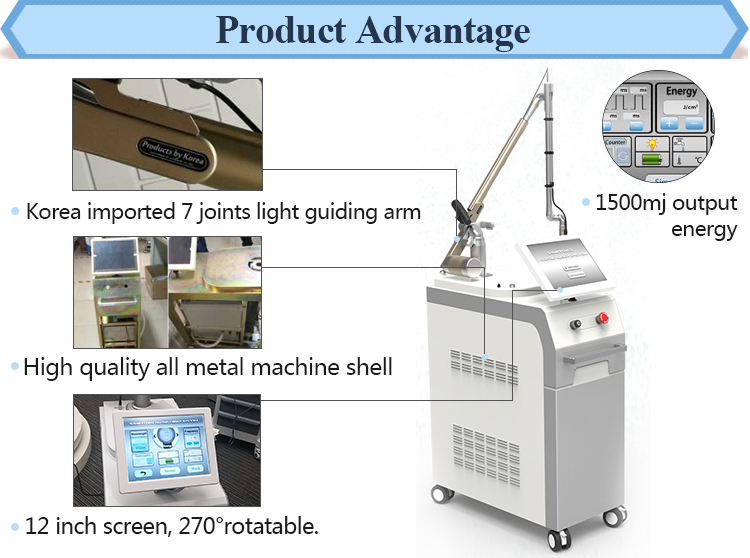 755, 650 1064nm q switched yag laser for hyperpigmentation nd yag laser system
