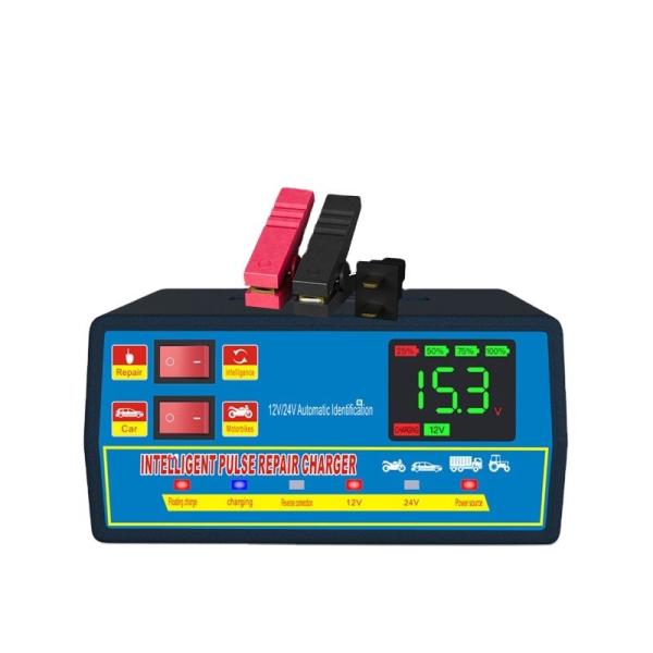 12V10A 24V5A Automatic Intelligent Repair Battery Charger with ABS Material and