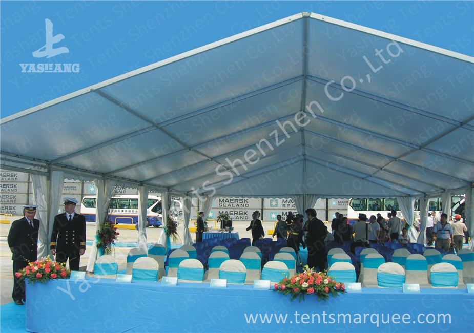 500 Seaters Custom White Outdoor Event Tent , Corporate Event Tent Marquee