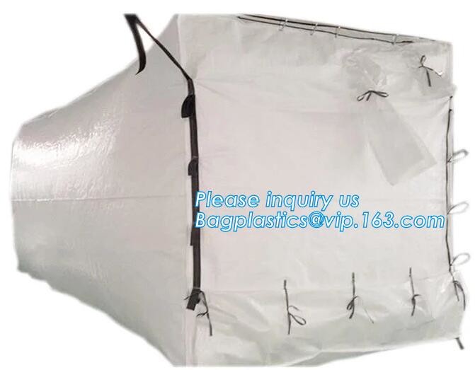 Dumpster 6Mill Open Top Roll Off Drawstring Container Liners,Open Top Drawstring 6 Mil Roll Off Container Liners, BAGEAS