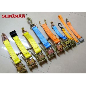 All Type Polyester Webbing Strap , Quick Release Adjustable Cargo Straps