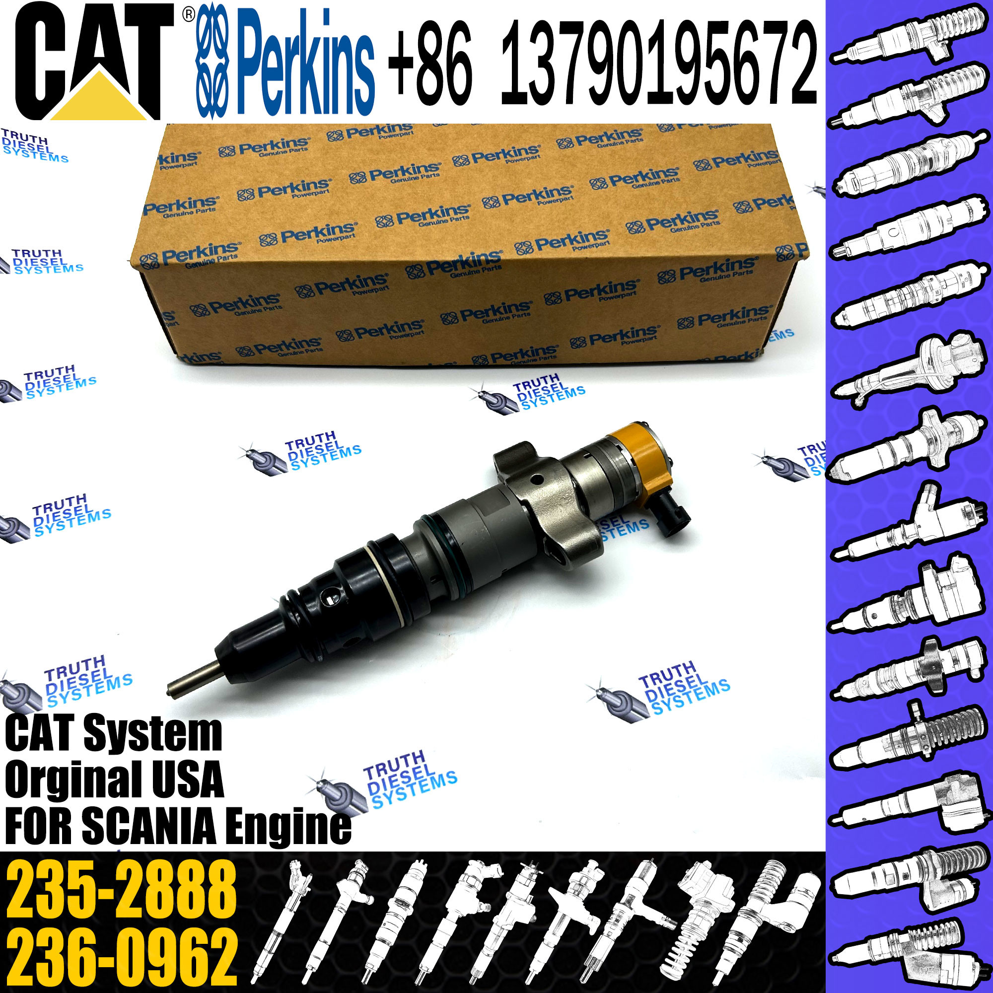 Fuel Injector C7 C9 C-7 C-9 Engine Diesel Injector 10R-7224 387-9427 387-9433 235-2888