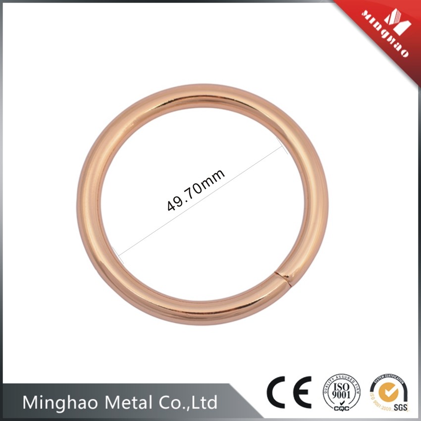 Cheap Iron Wire O-Rings buckle of bag parts,49.7mm,Iron wire O-ring