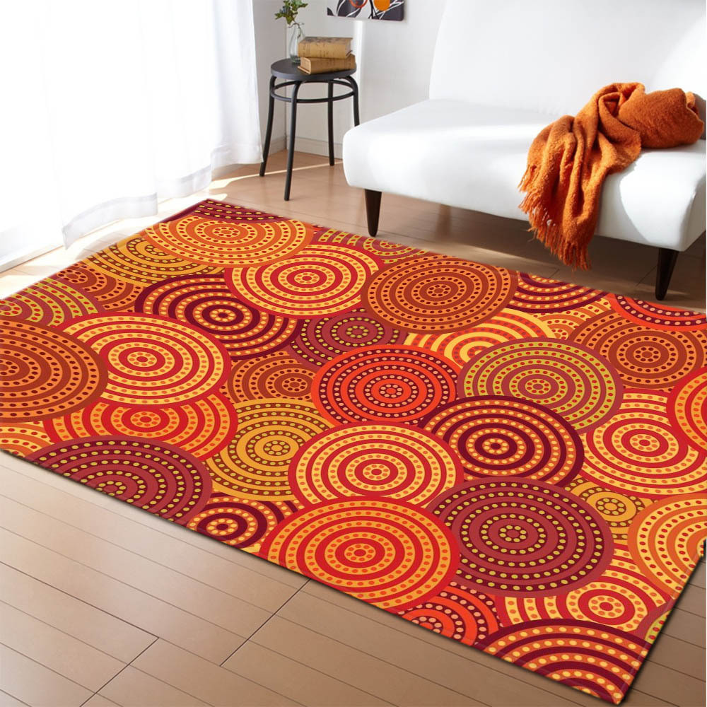 Checkered Bathroom Bedroom Floor Carpets European Style Nonslip