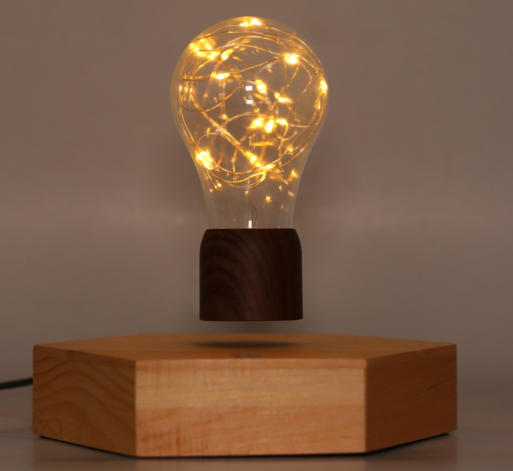 octagon magnetic levitation FLOATING wireless lamp bulb night light