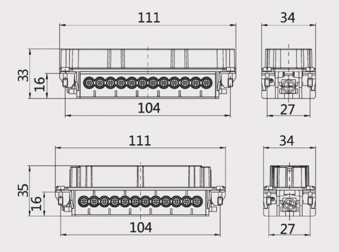 24Pin insert size