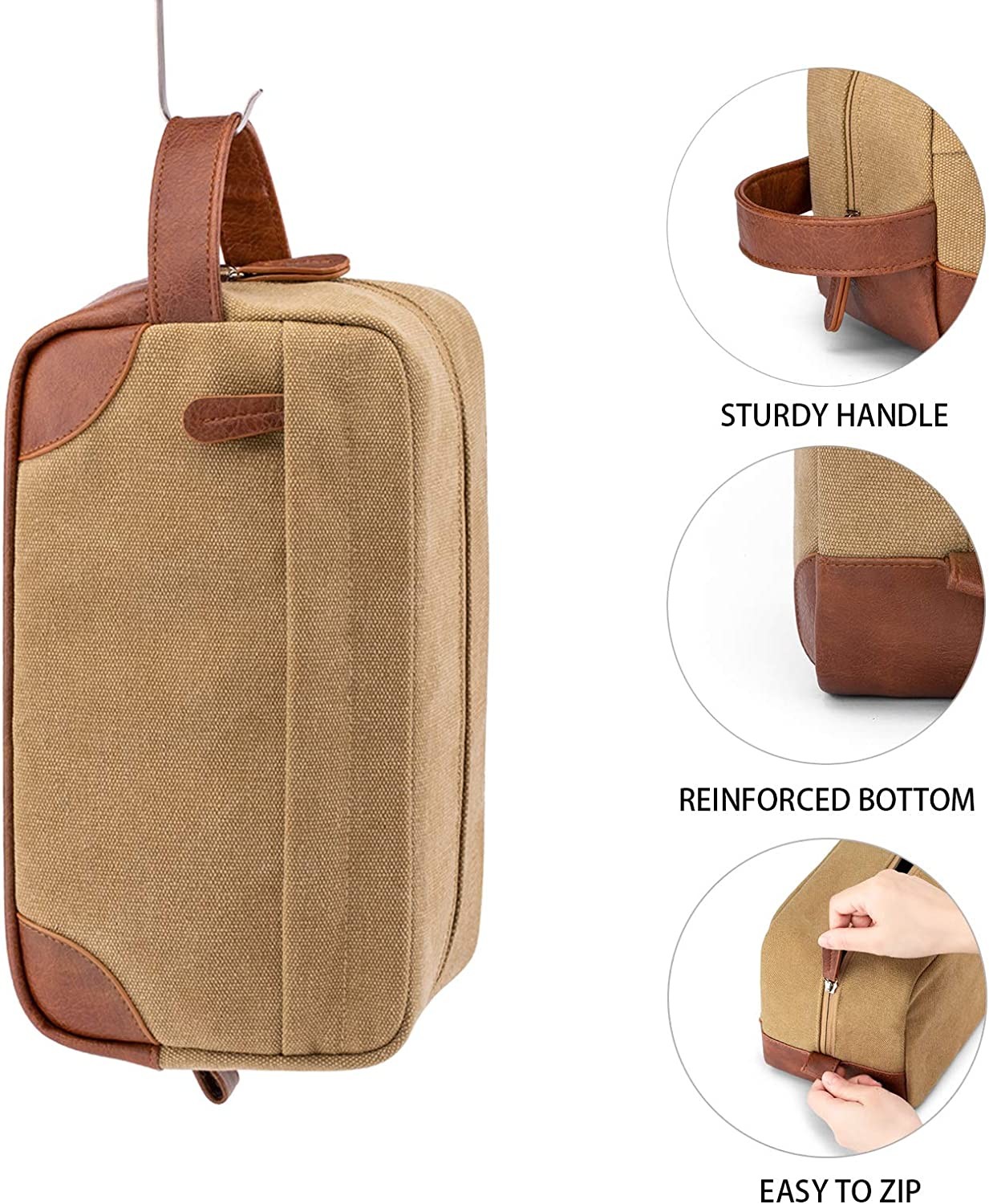 High quality Tolietry travel bag for men and women with handle