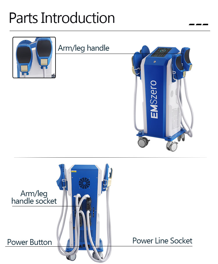 Muscle Sculptinging Body Machine , 13 Tesla 4 Handle Fat Freezing Machine