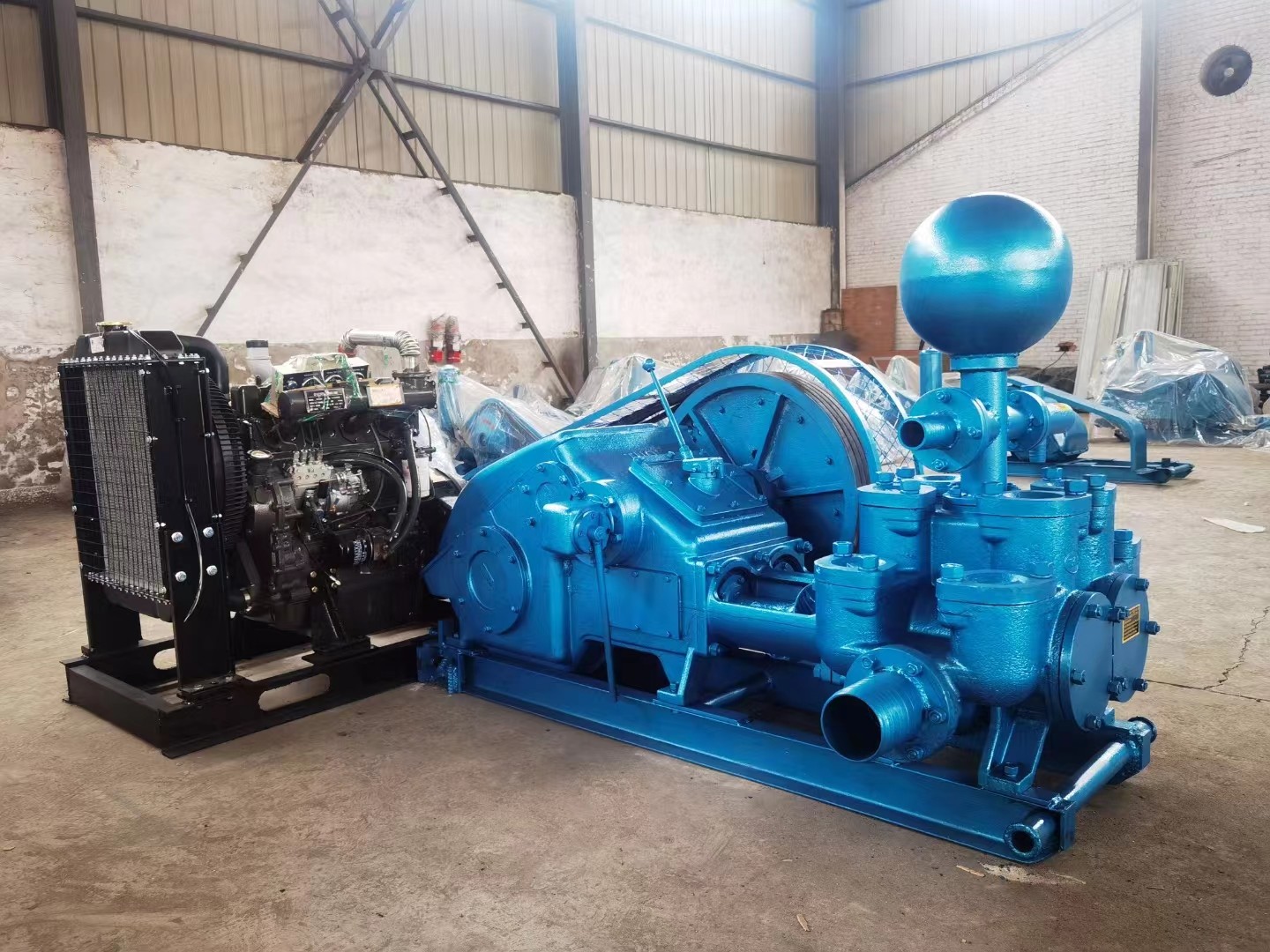 Large Diameter Deep Well Drilling Mud Pump With Double Cylinder