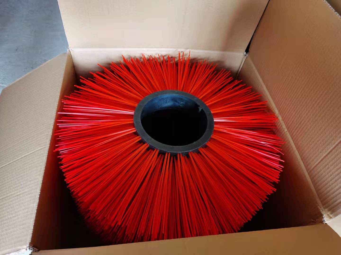 Sweeping Cleaning Synthetic Fibre Road Street Sweeper Ring Flat Brush