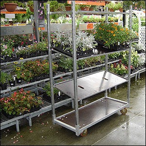  Plywood Board L1340mm Danish Flower Trolley Balcony Use With PP/PU/TPR Castor Manufactures
