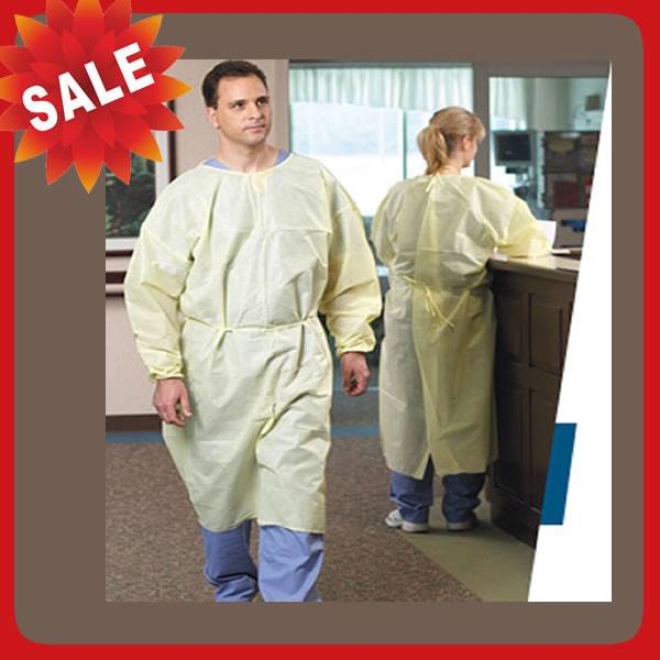 Breathable Sterile Non Woven Surgical Gown Medical Anti Bacteria