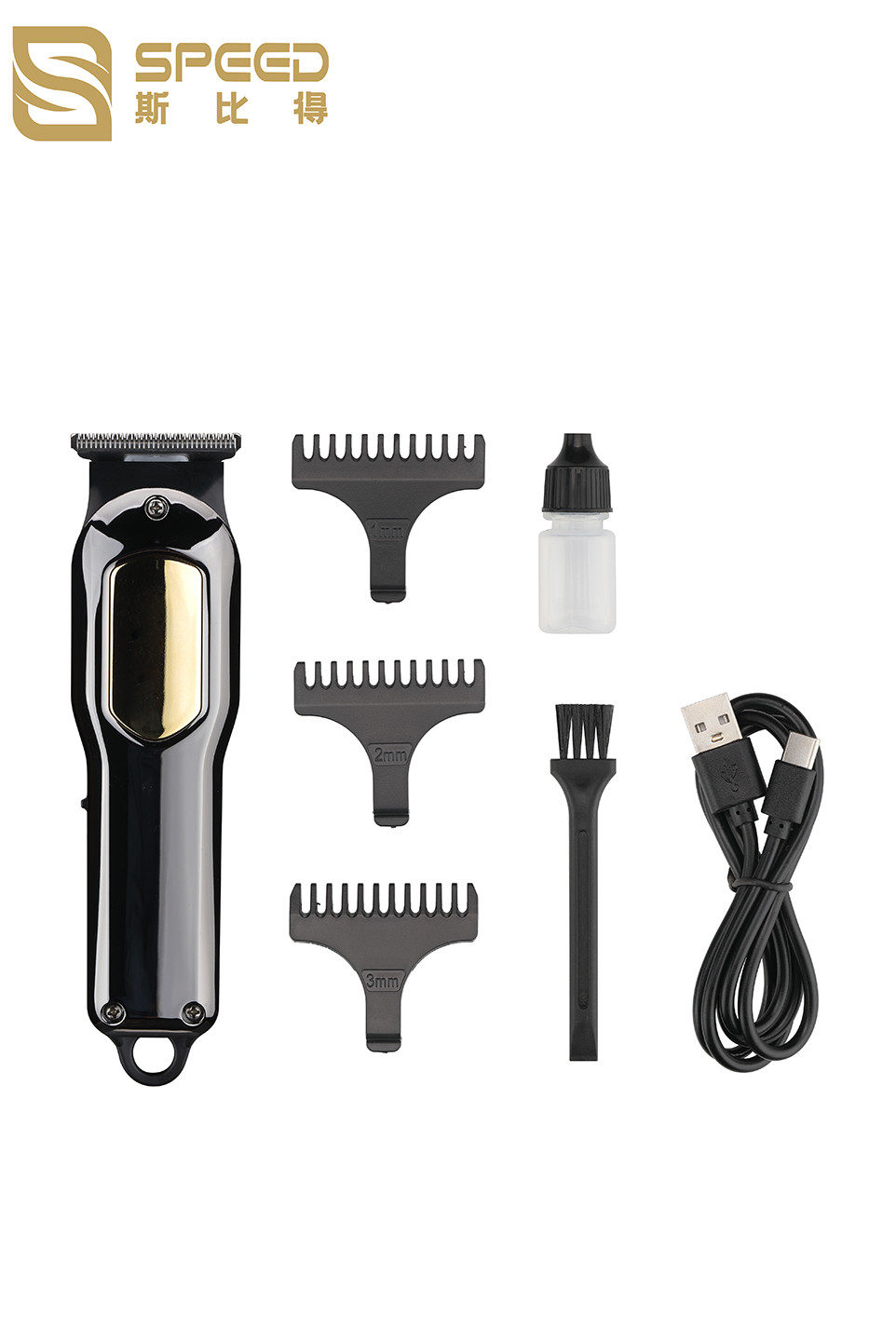 898 600 MAh Portable Hair Clipper Stainless Steel Blade