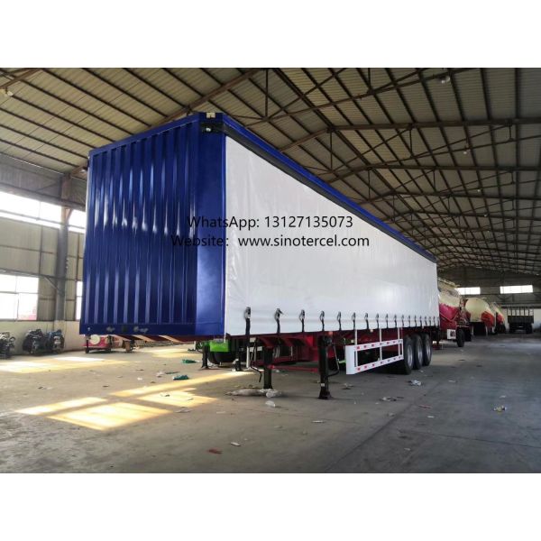 Quality 3-Axle FUWA Container Semi-Trailer Superior Load Stability Fuel Efficiency For Heavy Cargo for sale
