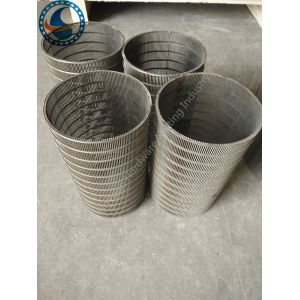 Reverse Profile V Wire Screen / Rotary Drum Screen Full Welded Technique