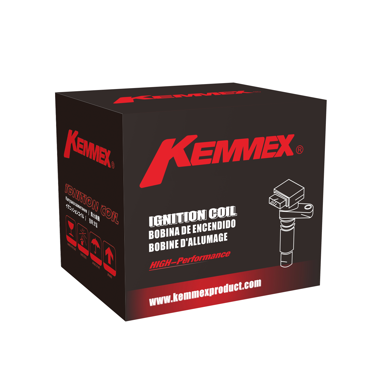 KEMMEX UF717 04E905110A Ignition Coil for Audi VW 04E905110B 04E