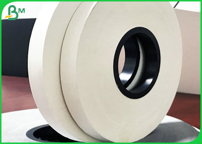Custom Pattern Biodegradable 60gram 120gram Roll White Kraft Paper 15mm * 3100M 
