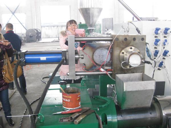 Two Stage Waste Polythene Recycling Machine , Plastic Film Recycling Machine