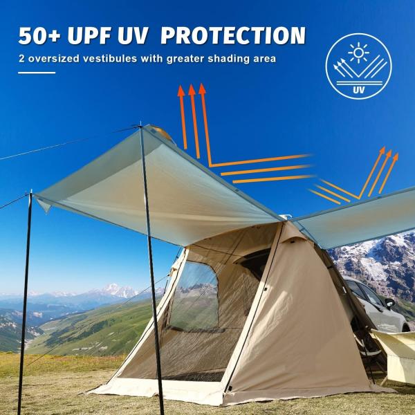 SUV Car Tent, Tailgate Shade Awning Tent for Camping, Vehicle SUV Tent Car