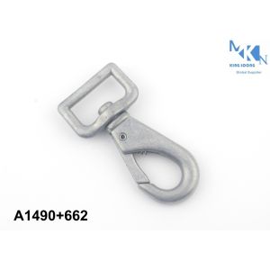 China Versatile Bag Snap Hook With Antique Bronze , Matt Silver Plating on sale