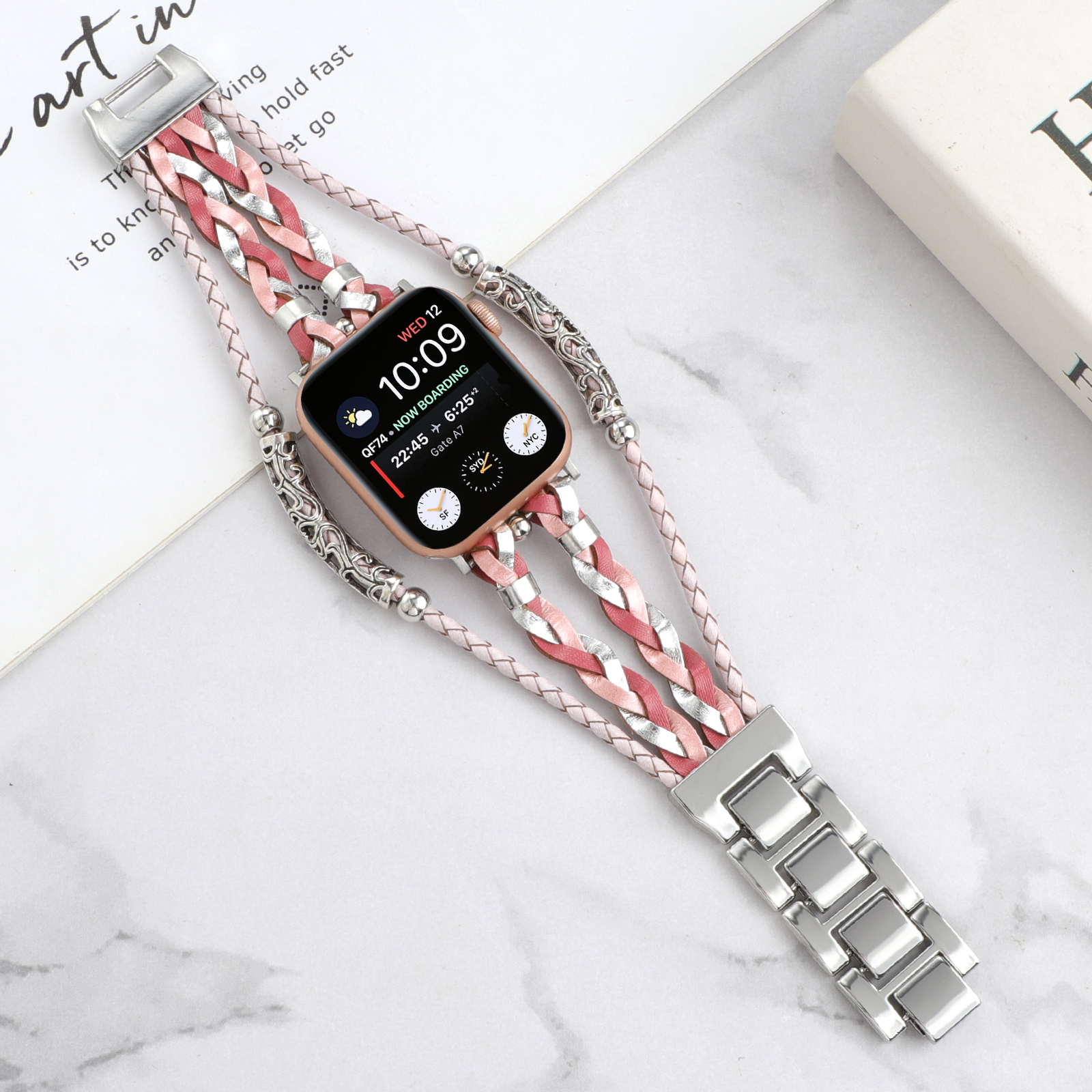 DHL.UPS.FEDEX.EMS Trendy Zou Chrysanthemum Decorative Smart Watch Band