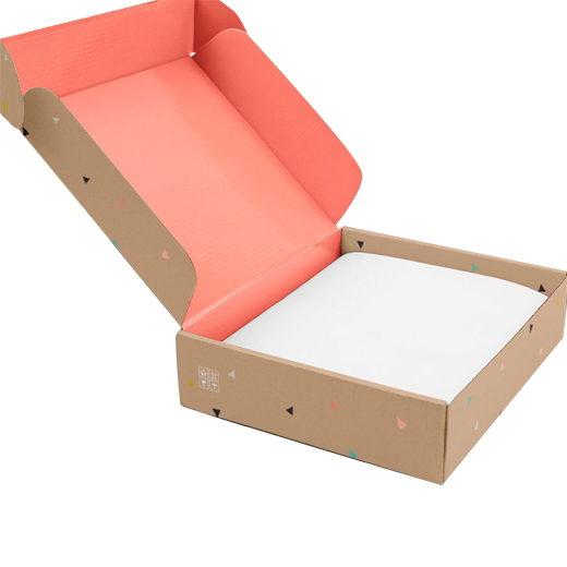 Wholesale Customized Recycled Paper Board Color Apparel Corrugated Mailing Boxes Folding Corrugated Box