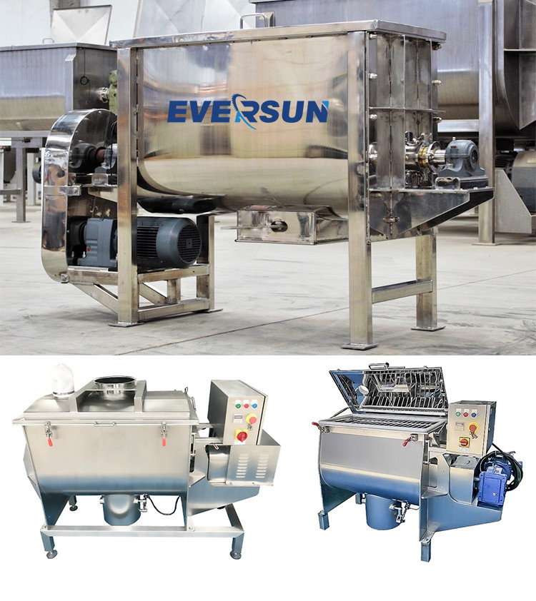Customized Rugged Horizontal Ribbon Mixer For Food With Noise ≤80dB