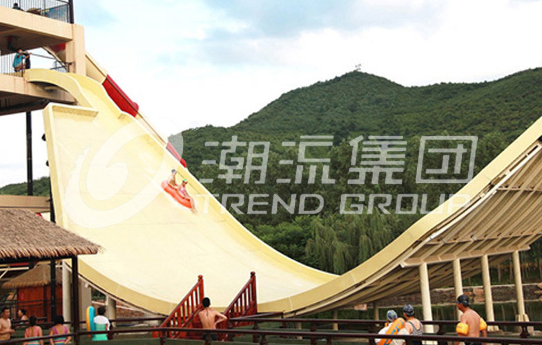 Water Park Equipment Wave Slide, 11m Height Fiberglass Water Slides for Outdoor Aqua Park