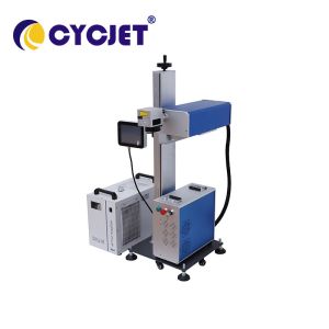 Large Screen CYCJET Green Laser Marking Machine 5W Flying Coding