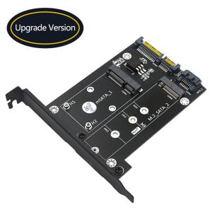 China 2 In 1 MSATA / M.2 NGFF SSD To Dual SATA3  Adapter With Full Height Profile Bracket on sale China 2 In 1 MSATA / M.2 NGFF SSD To Dual SATA3  Adapter With Full Height Profile Bracket on sale