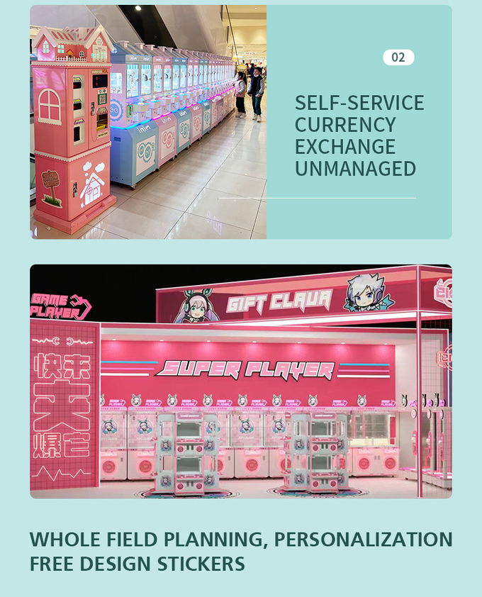 Arcade Game Machine Coin Operated Vending Mini Claw Machine With Bill Acceptor Mega Mini Claw Machine