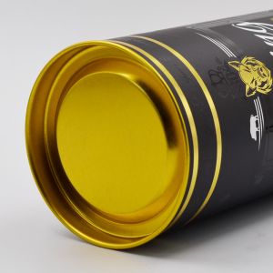 Round Cardboard Wine Tube matte varnishing laminating EVA Inserted
