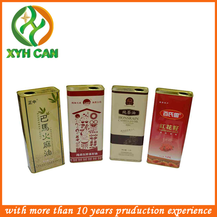 Olive Oil Tin Cans Metal Tin Cans Packaging Containers for Cooking Oil